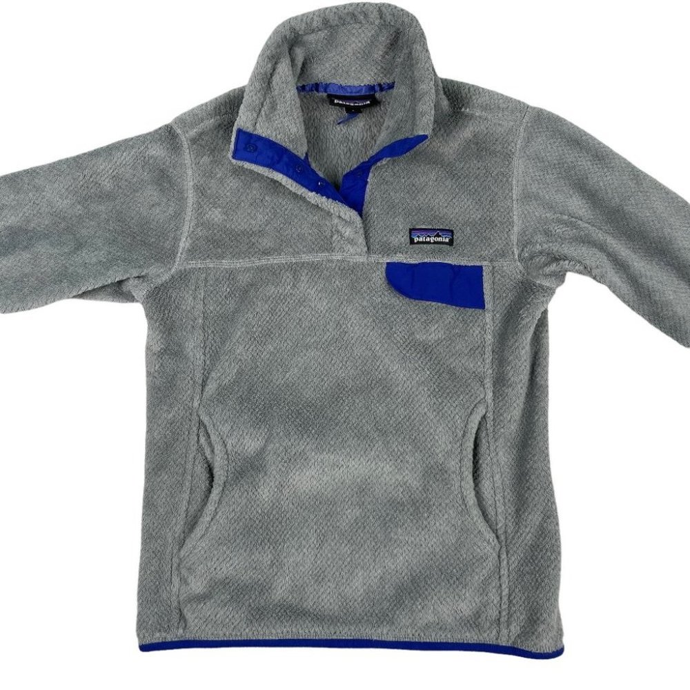 Women's Patagonia Retool Grey Fleece Pullover Size Small